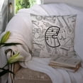 thumbnail image 3 of Monogram Letter Musical Note Fabric Decorative Pillow, 3 of 4
