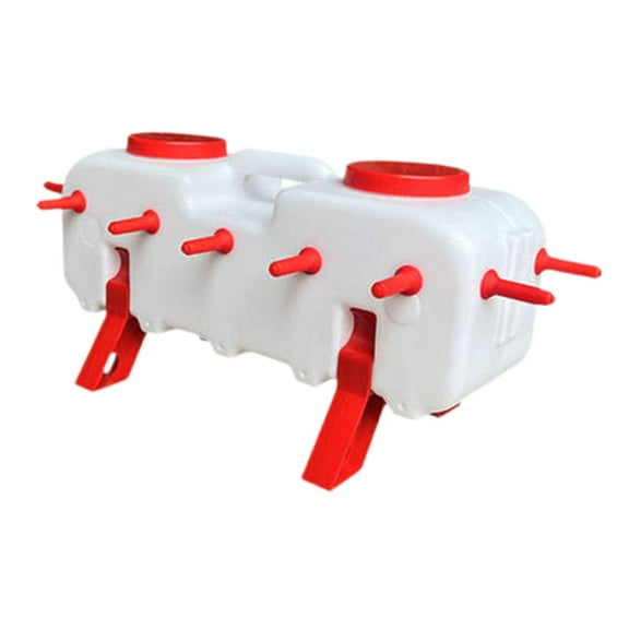 YWMJZEU Lambs Piglet Lactation Bucket with 14 Nipple Tube 10 L Capacity Versatile Sturdy