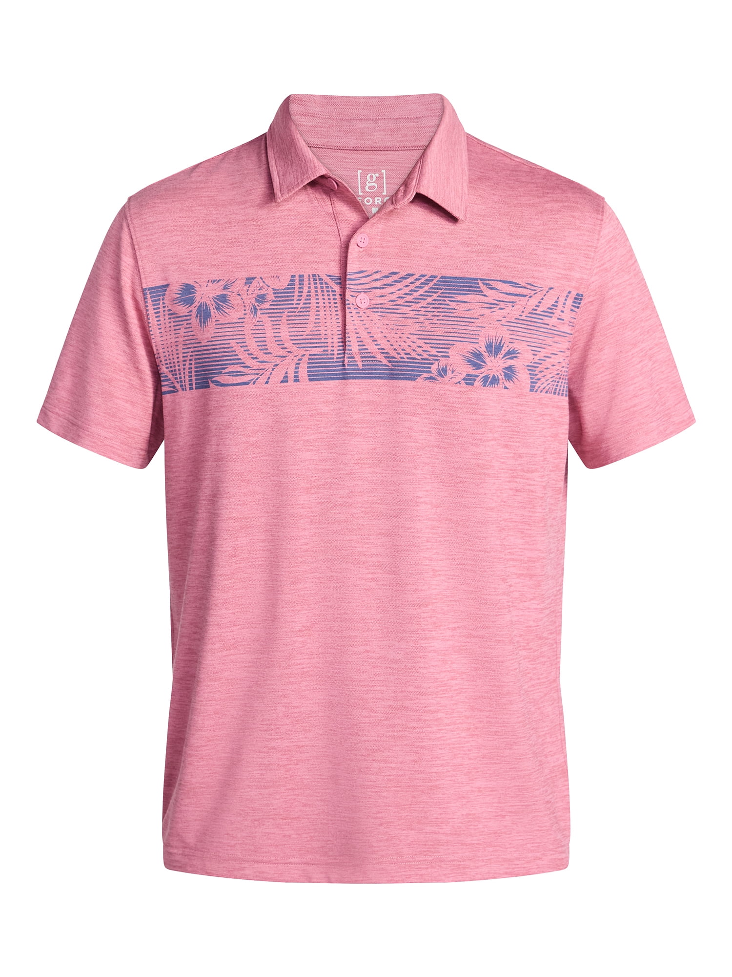 George Men's & Big Men's Relaxed Fit Short Sleeve Stretch Polo Shirt, Sizes S-5XL