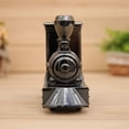 thumbnail image 5 of Retro Train Table Clock - Vintage Engine Novelty Locomotive Alarm Clock Creative Desktop Decoration (Gray), 5 of 5
