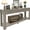 Gray Wash, variant on Solid Wood Console Table,Long Sofa Table Entryway Table with 4 Drawers and Bottom Shelf for Hallway Living Room Couch Table,Easy Assembled