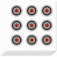 thumbnail image 1 of 180 pegatinas autoadhesivas para mira telescópica de francotirador de 1 pulgada para planificador., 1 of 9