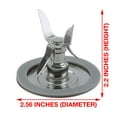 thumbnail image 2 of Felji Ice Crusher Blender Part Replacement Set for Oster Blenders with Blade, Cap, Coupling, Gaskets, 2 of 5