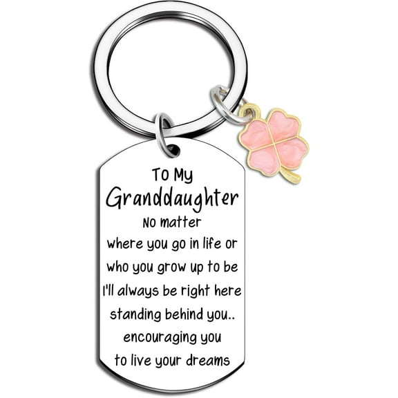 Grandma Keychain Inspirational Keyring Grandaughter Gifts From Presents From Grandma GBirthday Christma Long-Distence Gifts Cute