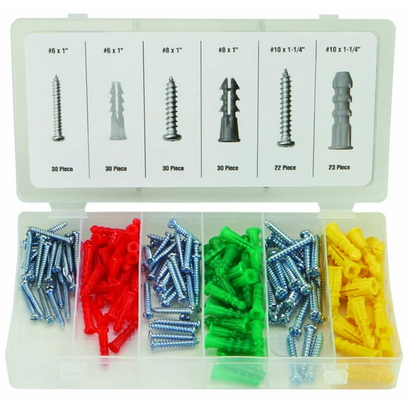 165 Piece Ribbed Anchor Assortment