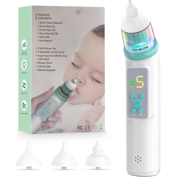 Electric Nasal Aspirator for Baby, Rechargeable