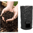 thumbnail image 5 of 2X  Garden Yard Compost Bag with Lid  Waste Sacks Composter 34Gallon Ferment Manure Waste Collector, 5 of 6