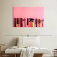 thumbnail image 2 of Elephant Stock Hair Tools On Pink Wall Art - Horizontal Canvas Wall Art - Lobby Wall Decor - Fashion And Beauty Canvas - Pink And Black Decor - 39" x 26", 2 of 8