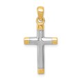 thumbnail image 1 of Collier Croix en Or Jaune 14 Carats Pendentif Religieux Latin, 1 of 8