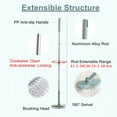 thumbnail image 6 of YouLoveIt Floor Scrub Brush with Adjustable Long Handle Scrubber Multi-Angle Stiff Bristle Brush Cleaning Brush for Floor Bathroom Kitchen Bathroom Corner, 6 of 8
