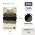 thumbnail image 4 of The Beadsmith Knot It Waxed Polyester Cord – Day and Night – 0.7mm Diameter – 4 Cords, 15 Yards Each – Make Jewelry, Macrame, Friendship Bracelets and DIY Crafts, 4 of 7