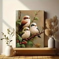 thumbnail image 6 of UXIEQU Cute Bird Family Oil Painting Canvas Wall Art 15.75x11.81 Inches, 6 of 8