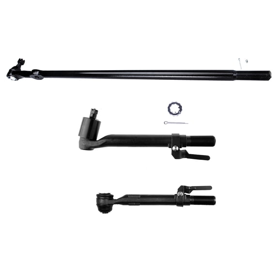 ECCPP - 3PC Drag Link Outer Tie Rod End - Compatible with 2005-2016 for Ford for F-250 Super Duty 2005-2016 for Ford for F-350 Super Duty - DS80749 ES80754 ES80755 Suspension Kit