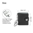 thumbnail image 2 of 1 Pcs Personalized Leather Mini Photo Album Keychain with 10 Pictures, Black, 2 of 6