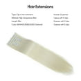 thumbnail image 2 of 24in Clip in Hair Extensions 1 Set 6 Pcs 16 Clips High Temperature Fiber Invisible & Secure Clips Double Weft, 60B, 2 of 4