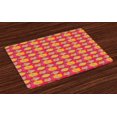 thumbnail image 1 of Ambesonne Poppy Flower Place Mats Set of 4, Aquarelle Flower, Standard Size, Multicolor, 1 of 4