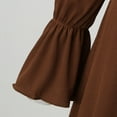 thumbnail image 5 of SZXZYGS Robes d'Invité de Mariage pour Femmes Midi Hiver Femmes Printemps Automne Manches Longues Ample Confortable Couleur Unie Jupe Robe 2024, 5 of 5