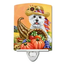 Westie Autumn Ceramic Night Light