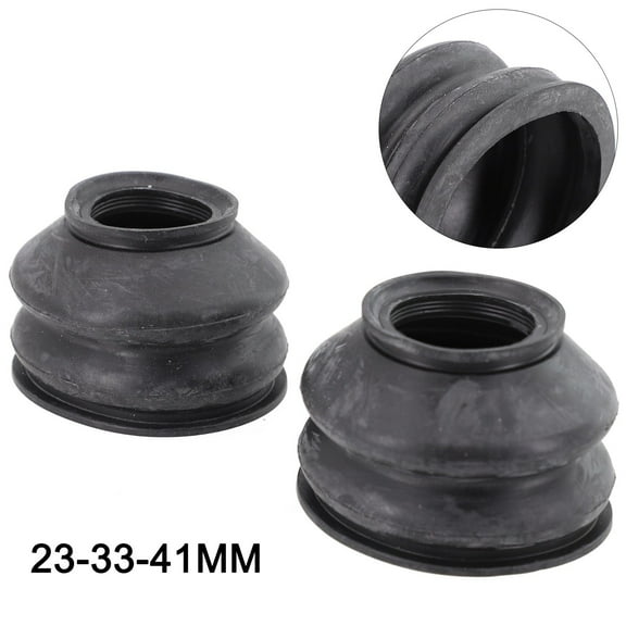 SPRING 2pcs Universal Silicone 23x33x41MM Tie Rod End And Ball Joint Dust Boots Cover Rubber Ball Joint Boot Replacement Accessories