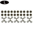 thumbnail image 1 of MORESEC under $5 Metal Snap ButtonsLarge Size for Heavy Duty Pants, Snap Button Without Nail for Easy Use, Durable Metal Construction for Long Service, Versatile for Skirts and Jackets, 1 of 2