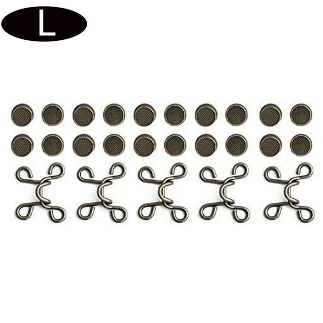 MORESEC under $5 Metal Snap ButtonsLarge Size for Heavy Duty Pants, Snap Button Without Nail for Easy Use, Durable Metal Construction for Long Service, Versatile for Skirts and Jackets