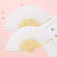 thumbnail image 7 of LINLIN 9 Pcs Cloth Hand Fans Silk Fan Handheld Paper Fan Folding Hand Fans Silk Fabric and Bamboo Ribs Handheld Folding Chinese Fan Bamboo Folding Fans Craft Fan Folding Fan for Wall Decoration, 7 of 7