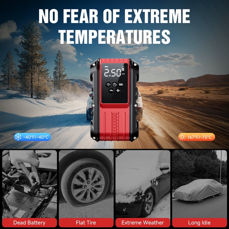 Lolseas 4500A Jump Starter with 150PSI Air Compressor photo 7