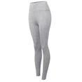 thumbnail image 2 of A2Y Women's Cotton Full Length Waistband High Waist Knit Leggings Heather Grey S, 2 of 5