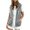 Grey-orCg, variant on Women Sleeveless Hooded Sweatshirt Vest Ladies Zip-Up Sweat Coat Womens Casual Tank Waistcoat L2 Grey