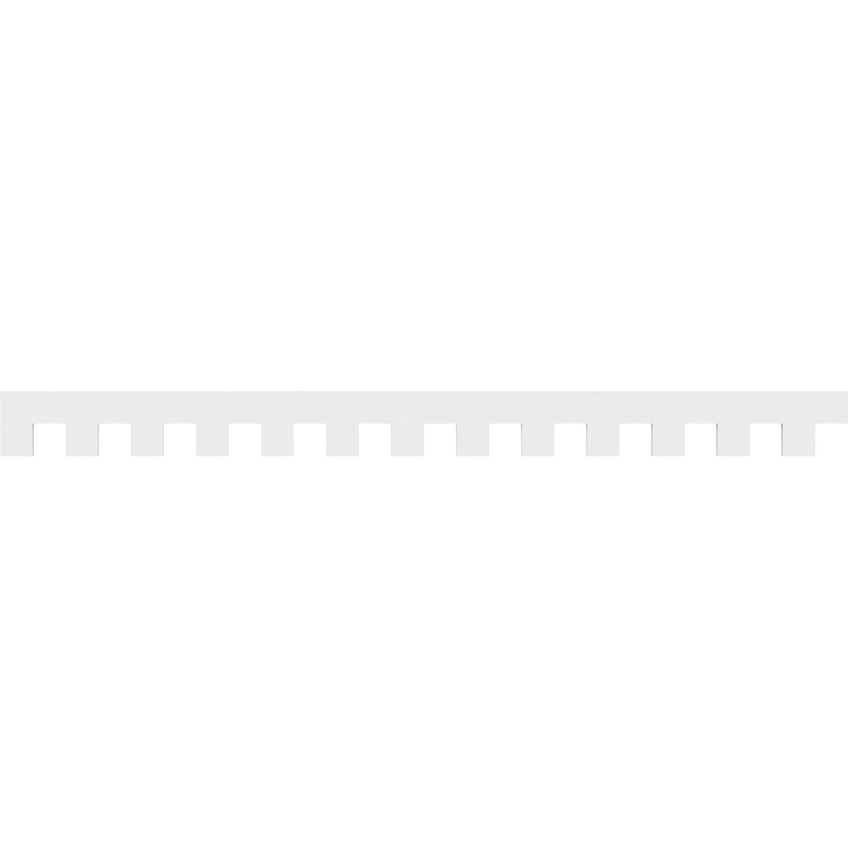 7"H x 1"P x 91"L Matthews Architectural Grade PVC Dentil Trim