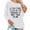 White, variant on IROINNID Women's Long Sleeve Sweatshirt Round Neck Mid-Length Print Loose Full Sleeve Tops Shirts Letter Sweatshirt, White
