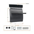 thumbnail image 3 of 24"x24" Black Poly Quarter Fender Set Mud Flap Hangers Plastic for Semi Truck 2PCS, 3 of 9