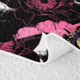 thumbnail image 5 of Manfei Cartoon Skull Quilt King,Cute Halloween Pumpkin Face King Coverlet Set,3pcs,1 Bedspread and 2 Pillowcases, 5 of 7