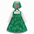 thumbnail image 1 of gdxvjhbj Robe en Tulle pour Bébé Fille Été à Manches Courtes Robe Ligne A Évasée Basique Tournoyante Robes de Fête 2T 3T (Vert Foncé,2-3 Ans), 1 of 8