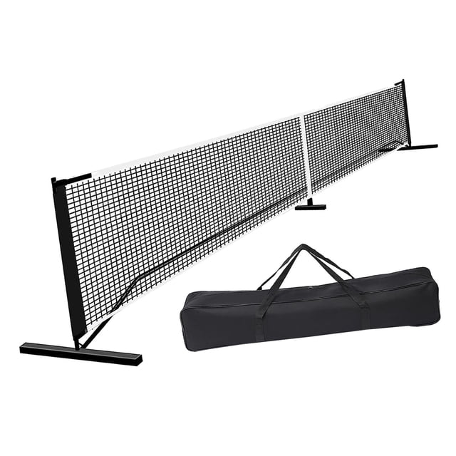 Red portátil para pickleball, red para juegos de pickleball, fácil instalación para cualquier condición climática, red deportiva, red de bádminton par sin marcador de cancha