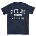 thumbnail image 1 of State Line Mississippi Classic Established Men's Cotton T-Shirt, 1 of 1