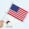 thumbnail image 4 of Anley USA United States Mini Flag 12 Pack - Hand Held Small Miniature American US Flags on Stick - 5x8 Inch with Solid Pole & Spear Top, 4 of 6