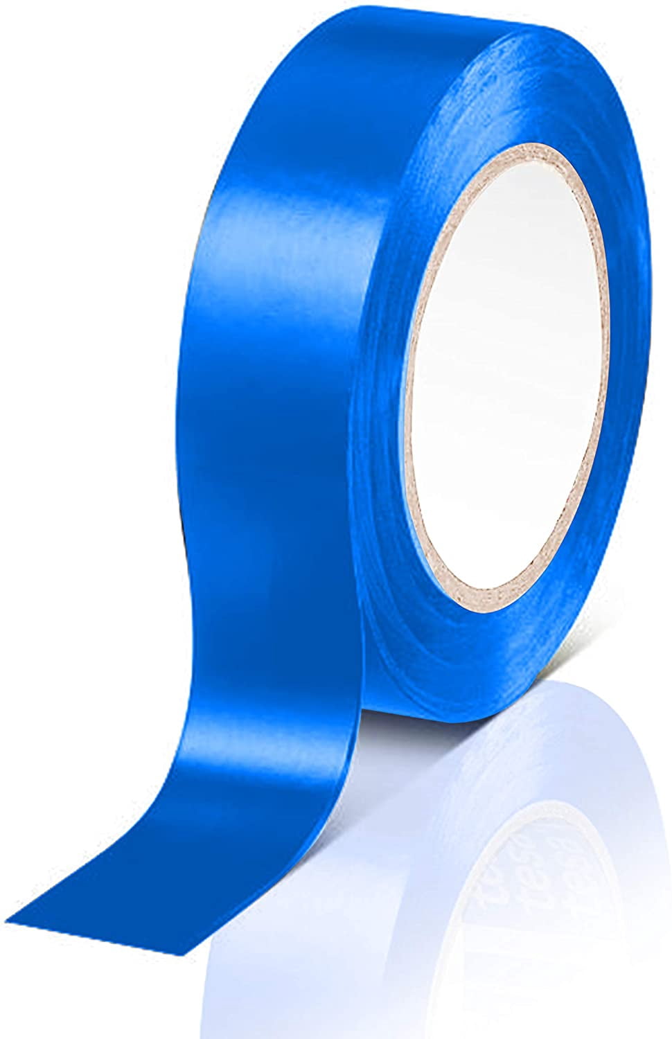 OhLectric Heavy Duty Flame Retardant Heat Resistant Vinyl Electrical Tape, Pack of 10, Blue