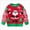 A51-Dark Green, variant on Toddler Boys Christmas Holiday Knit Pullover Sweater, Festive Reindeer Santa Gingerbread Graphic Crewneck Top 3-4 Years
