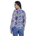 thumbnail image 4 of Moomaya Full Sleeve Sheer Top For Women Formal Shirt Printed Tunic, 4 of 9