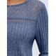 thumbnail image 4 of Camisa de Larga con Encaje para Mujer, Top de Otoño, Moda Elegante, Informal, Tipo Túnica, Suéter, Ropa de . Azul S, 4 of 8