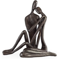 Danya B Iron Contemporary Abstract Couple Sculpture, Bronze