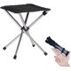 thumbnail image 1 of Taburete para acampar TUNC silla plegable pequeña de acero inoxidable con bolsa de transporte, 1 of 4