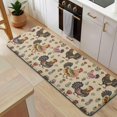 thumbnail image 5 of Beige Chicken Folk Pattern Kitchen Rug Mat,Kitchen Runner Rugs Non Skid Washable,Decorative Kitchen Floor Mats for Kitchen,Sink,Laundry,17"x47.2", 5 of 7