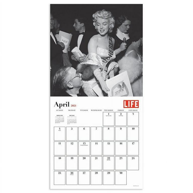 2021-marilyn-monroe-by-life-12-x12-wall-calendar-officially-licensed-walmart-com