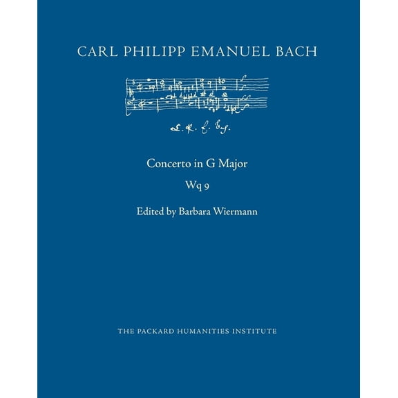 Cpeb: Cw Offprints Concerto in G Major, Wq 9, Book 93, (Paperback)