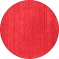 thumbnail image 1 of Ahgly Company Indoor Round Abstract Red Contemporary Area Rugs, 5' Round, 1 of 4