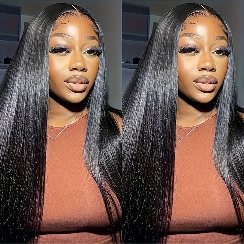 13x6 Deep Wave Frontal Wig Lace Front Wigs Human Hair Pre Plucked HD Lace Frontal Wig Human Hair 200% Density Deep Curly Glueless Wig for Black Women 18inch