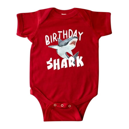 

Inktastic Birthday Shark Gift Baby Boy or Baby Girl Bodysuit
