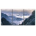 thumbnail image 2 of wall26 3 Panel Canvas Wall Art - Landscape of Snow Covered Mountains - Giclee Print Gallery Wrap Modern Home Decor Ready to Hang - 24"x36" x 3 Panels, 2 of 3